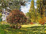 Claude Monet Canvas Paintings - The Park at Monceau